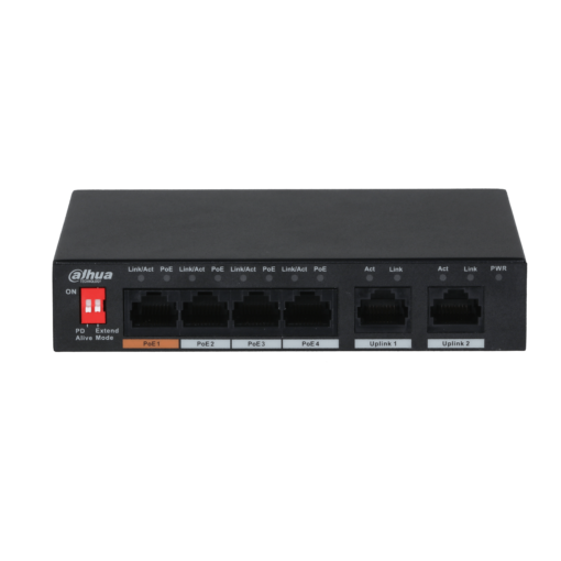 DAHUA 4PoE 2Uplink (PFS3006-4ET-60) - Image 2
