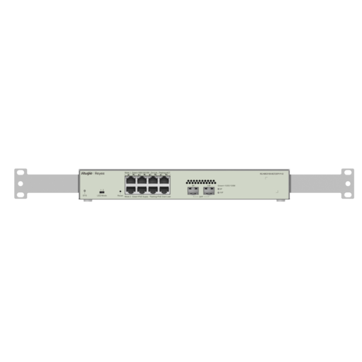 Reyee RG-NBS3100-8GT2SFP-P V2 , 8-Port Gigabit L2 Managed POE Switch, 8 Gigabit RJ45 POE/POE+ Ports,2 SFP Slots,125W PoE Power budget, Desktop Steel Case