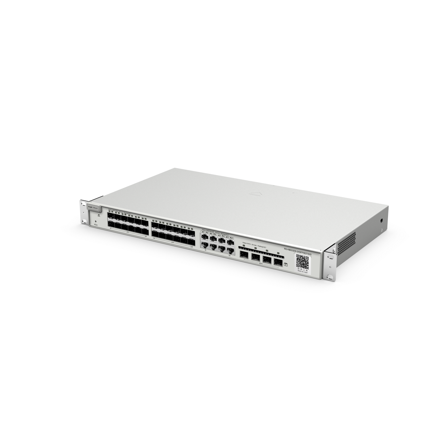 Reyee RG-NBS3200-24SFP/8GT4XS , 24-Port SFP L2 Managed 10G Switch, 24  SFP Slots, 8 Gigabit RJ45 Combo Ports, 4 *10G SFP+ Slots, 19-inch Rack-mountable Steel Case - Image 3