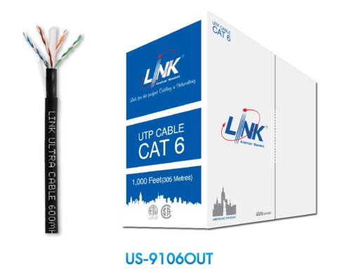 LINK (US-9106OUT) CAT6 UTP Cable (305m/Box) Outdoor