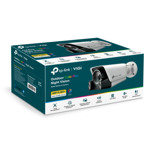 TP-LINK VIGI C340S(4mm) 4MP Outdoor ColorPro Night Vision Bullet Network Camera - Image 4